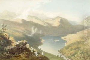 Grasmere from Langdale Fell, from The English Lake District, 1853