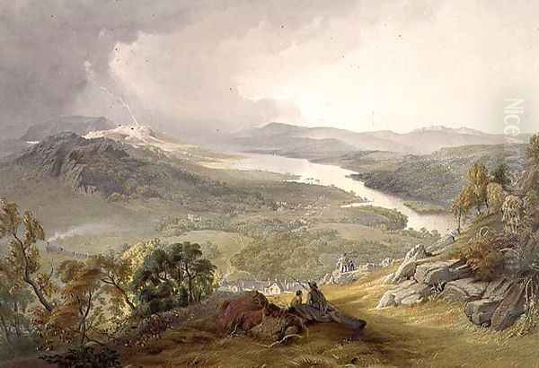 Lake Windermere, from The English Lake District, 1853 - view 1