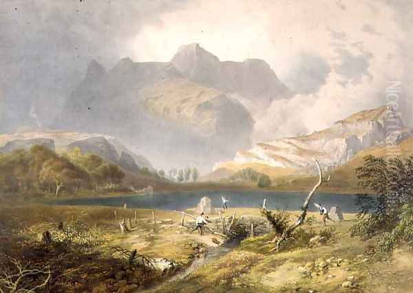 Langdale Pikes, from The English Lake District, 1853 - view 1