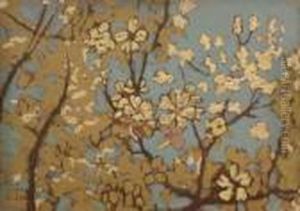 Fleurs De Pecher by Alfred Lesbros