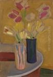 Bouquet De Tulipes by Alfred Lesbros