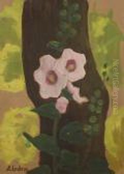 Deux Rose Tremieres - view 1