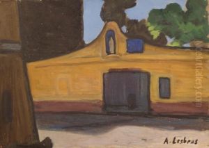 Vierge Au Mur Orange by Alfred Lesbros