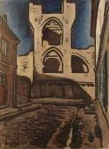 Tour Des Remparts D'avignon by Alfred Lesbros