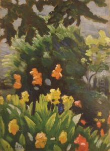 Massif De Fleurs by Alfred Lesbros