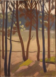 Sous Bois A Barbentane by Alfred Lesbros