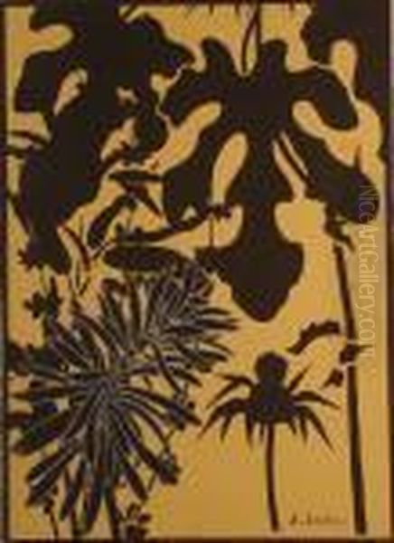 Feuilles De Figuiers Et Fleurs - view 1