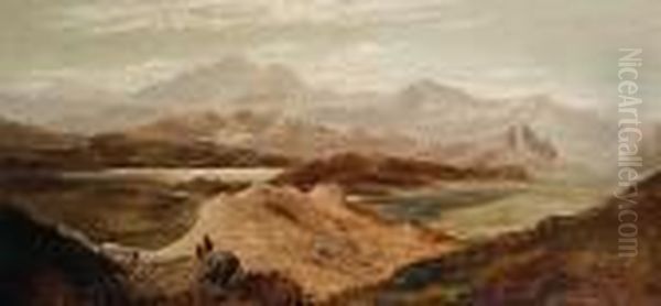 Highland Scenes Thought To Be Of Ben Nevis Andmoel Hebog - view 1