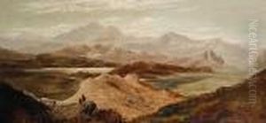 Highland Scenes Thought To Be Of Ben Nevis Andmoel Hebog by Charles Leslie
