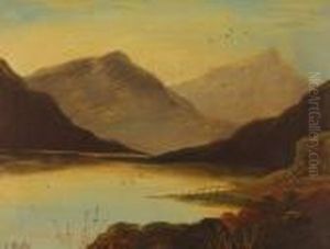 Highland Mountain Landscape by Charles Leslie