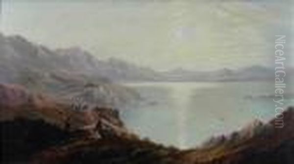 Shepherd With A Serpentine Loch - view 1