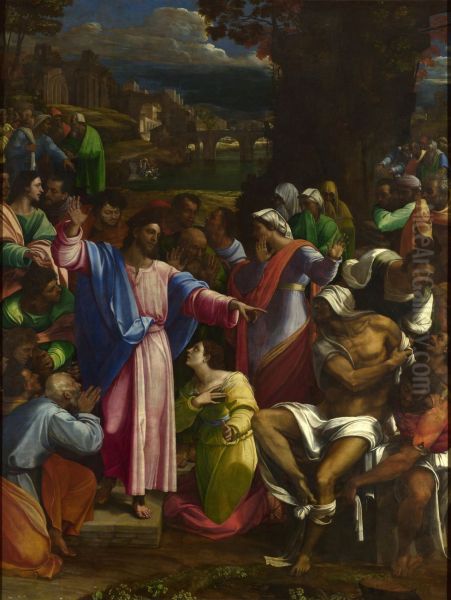 The Raising of Lazarus 1517-19 by Sebastiano Del Piombo
