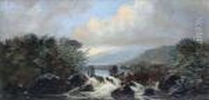 Figureson A Bridge Over A Torrent