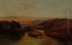 Anglers In A Highland River