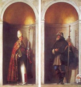 St. Louis of Toulouse and St. Romuald 1510 by Sebastiano Del Piombo
