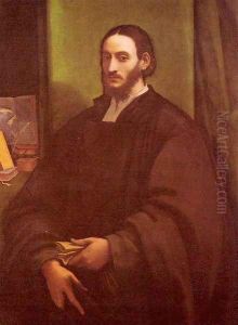 Portrait of a Humanist 1520 by Sebastiano Del Piombo