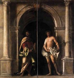 St Bartholomew and St Sebastian by Sebastiano Del Piombo