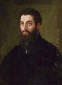 Portrait of a man, traditionally identifed as Federico Gonzaga, Duke of Mantua (1500-1540), half-length, in a black coat by Sebastiano Del Piombo