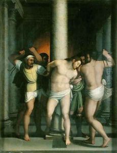 Scourging of Christ at the Pillar by Sebastiano Del Piombo