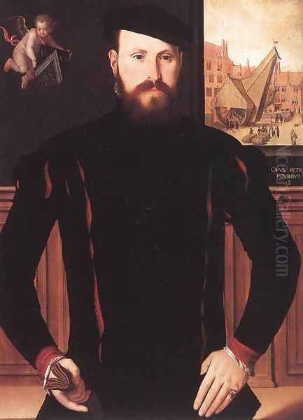 Portrait of Jan van Eyewerve 1551 by Pieter Pourbus