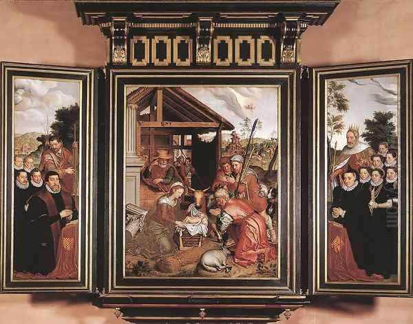 Adoration of the Shepherds 1574 by Pieter Pourbus
