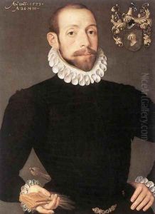 Portrait of Olivier van Nieulant 1573 by Pieter Pourbus