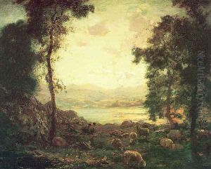Landscape with Sheep Grazing 1885-89 by Arthur Parton