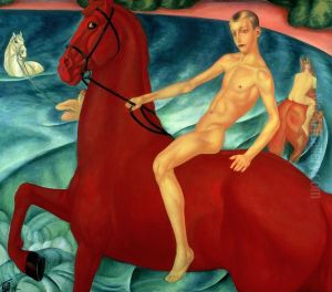 Bathing of the Red Horse, 1912 by Kuzma Sergeevich Petrov-Vodkin