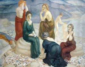 Evening, 1908 by Kuzma Sergeevich Petrov-Vodkin