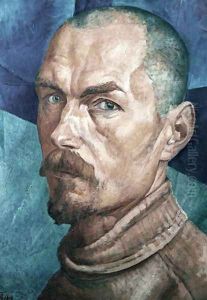 Self Portrait by Kuzma Sergeevich Petrov-Vodkin
