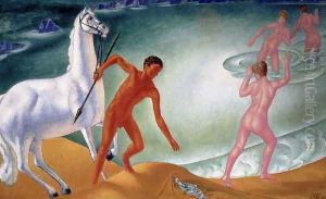 The Thirsty Warrior, 1915 by Kuzma Sergeevich Petrov-Vodkin