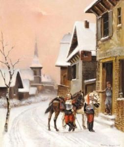 Cuirassiers Au Relais De Poste