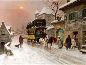 L'arrivee De La Diligence De Chauffailles