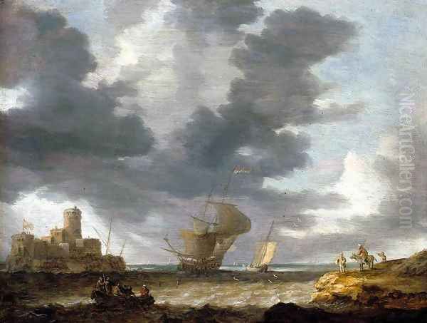 Breezy Estuary Scene - view 1