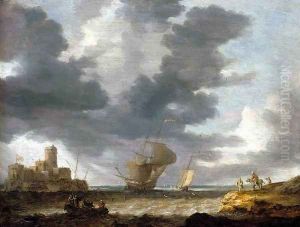 Breezy Estuary Scene