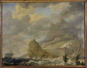 The Harbour from Tenerife by Bonaventura, the Elder Peeters