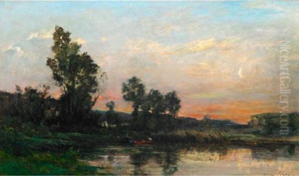 Sunset And Moonrise - view 1
