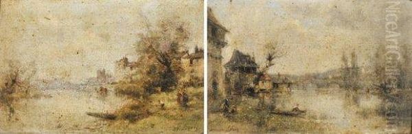 Paysages De Bord De Riviere Animee, Vallee Du Cher Et Le Pontd'uzerche - view 1