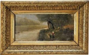 Bord De Riviere Aux Promeneurs