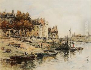 Bateaux Au Bord De La Riviere