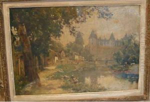Les Lavandieres Au Pied Du Chateaude Josselin (belgique