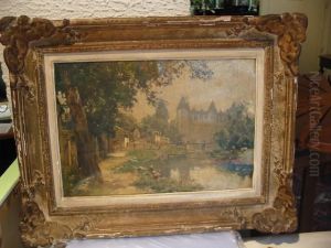 Les Lavandieres Au Pied Du Chateau De Josselin (belgique)