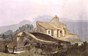 Looe, Cornwall, from Village Scenery by Samuel Prout