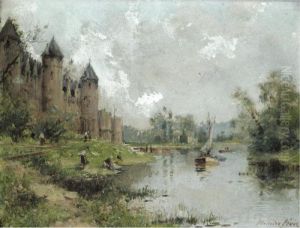 Chateaux De Josselin; Le Pont De Vernon by Maurice Levis