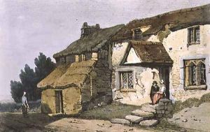 Near Saltash, Cornwall, from Village Scenery by Samuel Prout