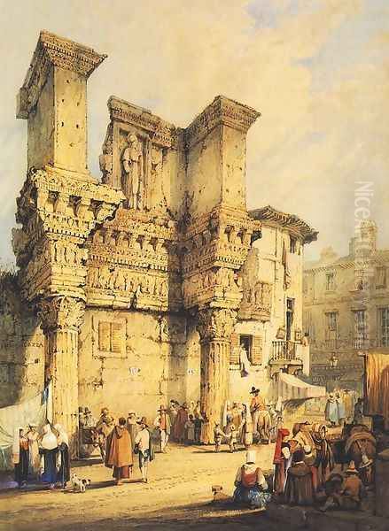 Forum of Nerva, Rome (The Temple of Pallas) - view 1