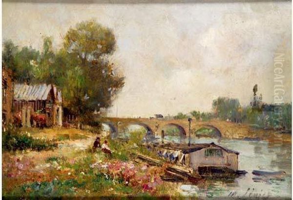 Pont De Maison Laffitte Et Bateau Lavoir De Sartrouville - view 1