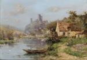 A French River Landscape by Maurice Levis