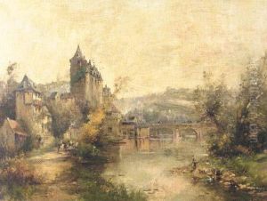 Bagnieuse Au Bord De L'eau Pres Le Chateau D'uzerche