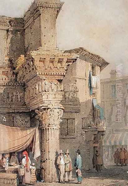 Temple of Pallas, Forum of Nerva, Rome - view 1